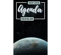 Agenda escolar 2025-2026 Espacio: Planificador diario para niñas y niños | material escolar Ideal para Estudiantes de primaria colegio secundaria | Portada astonomía
