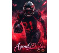 Agenda Escolar 2025 2026: Fútbol Americano | Planificador Académica Semana Vista de Agosto 2025 a Julio 2026 - 1 Semana de 2 Páginas | De lunes a ... Preparatoria | Formato A5 | Edición española.
