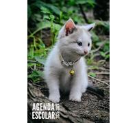 Agenda Escolar 2025 2026: Gato - Semanal Para Niños, Niñas, Primaria, Secundaria, Universitario, Adolescentes | Septiembre 2025 - Agosto 2026
