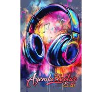 Agenda Escolar 2025/2026 Música: Planificador Niño Niña De Primaria Y Secundaria | De Septiembre 2025 a Julio 2026 | Una Semana de 2 Páginas || Calendario Organizador Anual | Formato A5.