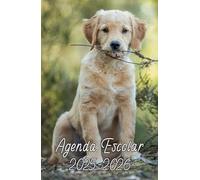 Agenda Escolar 2025 2026 Perro: Planificador niño niña de primaria y secundaria | 2 Día = 1 Página | De Septiembre de 2025 a Agosto de 2026 | ... práctico 13,97 x 21,59 cm | 215 Páginas