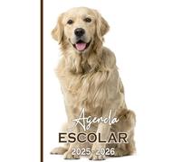 Agenda Escolar 2025 2026 Perro: Planificador niño niña de primaria y secundaria | 2 Día = 1 Página | De Septiembre de 2025 a Agosto de 2026 | Contactos | Horario | A5 (13,97 x 21,59 cm) | 215 Páginas