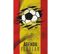 Agenda Escolar 2025-2026: Planificador diario dia por pagina de sep 25 a Jun 26 - Material escolar colegio secundaria estudiante y universitarios - Portada futbol