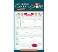 Agenda Famiglia Vintage 2025: Calendario Famiglia, 5 colonne, timer familiare con date vacanze, colonna extra e anteprima fino a marzo 2026. Formato: 27 x 46 cm