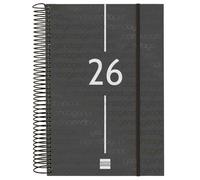 Agenda Finocam YEAR Nero 16,5 x 24,2 cm 2026
