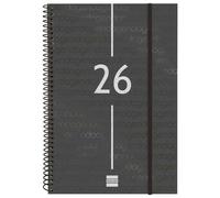 Agenda Finocam YEAR Nero 16,5 x 24,2 cm 2026
