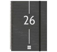 Agenda Finocam YEAR Nero A5 15,5 x 21,2 cm 2026