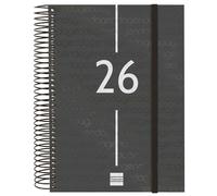Agenda Finocam YEAR Nero A5 15,5 x 21,2 cm 2026