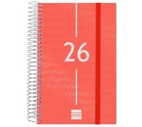 Agenda Finocam YEAR Rosso 11,7 x 18,1 cm 2026