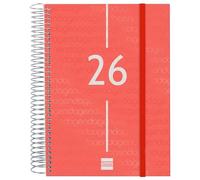 Agenda Finocam YEAR Rosso A5 15,5 x 21,2 cm 2026