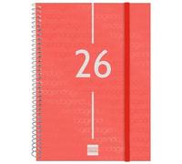 Agenda Finocam YEAR Rosso A5 15,5 x 21,2 cm 2026