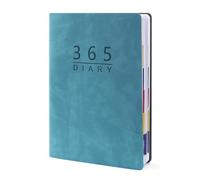 Agenda giornaliera 2026 con linguetta, formato A5, copertina in morbida pelle, da gennaio 2026 a dicembre 2026, per pianificare 365 giorni, agenda per appuntamenti, agenda aziendale, album di ritagli