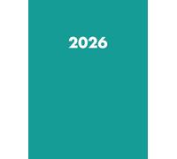 Agenda Giornaliera 2026: Pianificatore Italiano di 12 Mesi da Gennaio a Dicembre 2026 | 365 Giorni | Formato Grande A4 | 1 Pagina al Giorno | Colore Verde Acqua