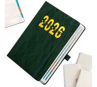 Agenda giornaliera 2026, scrittura liscia con linguetta, planner settimanale e mensile, per casa, classe, ufficio, appuntamento, pianificazione accademica, donne, uomini, studenti, insegnanti