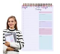 Agenda giornaliera - 52 fogli planner | Cose da , blocco note portatile, elenchi di blocchetti per appunti e lista di controllo, organizer per quaderni per pianificazione, vacanze
