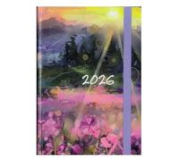 Agenda Giornaliera A6 2026 Cangini Filippi Quadrettino 10x15 Copertina Morbida Painting AG10PA (Lilla)