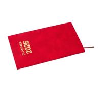 Agenda Giornaliera A6 in PU Rosa, 2026, Tascabile e Robusta | Organizer Portatile per Pianificatori, Quaderno Settimanale Colorata, Carta Liscia, Apertura Piatta, Scuola