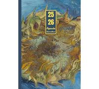 Agenda Giornaliera con orario Luglio 2025 - Dicembre 2026: Vincent Van Gogh, Girasole | 18 mesi, Intervalli di 30 minuti, Da Luglio 2025 a Dicembre ... per la Pianificazione Personale, l'ufficio