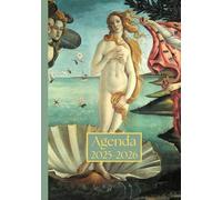 Agenda Giornaliera con orario: Sandro Botticelli, La nascita di Venere | 18 mesi, Intervalli di 30 minuti, Da Luglio a Dicembre, Formato A5 | ... Personale, l'ufficio Aziendale e il Diario