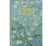 Agenda Giornaliera con orario: Vincent Van Gogh, Ramo di mandorlo fiorito | 18 mesi, Intervalli di 30 minuti, Da Luglio a Dicembre, Formato A5 | ... Personale, l'ufficio Aziendale e il Diario