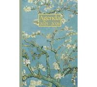 Agenda Giornaliera con orario: Vincent Van Gogh, Ramo di mandorlo fiorito | 18 mesi, Intervalli di 30 minuti, Da Luglio a Dicembre, Formato 6"x9" | ... Personale, l'ufficio Aziendale e il Diario