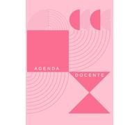 AGENDA GIORNALIERA DOCENTE 4 CLASSI NON DATATA SCUOLA SECONDARIA - COPERTINA RETRO PINK: Include Planning annuale, Orario, Impegni, sezioni per Voti, Mappa posti, Colloqui