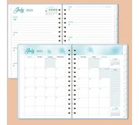 Agenda giornaliera e notebookEfficient A5 Portable Appuntamenti Planner | Multi-funzionale Task Checklist Organizzatore Esperienza di scrittura liscia per una pianificazione efficiente