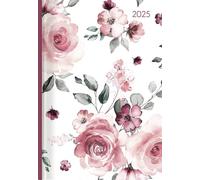 Agenda giornaliera grande Roses 2025 - Agende Giornaliere 15 x 21 cm