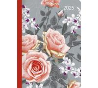 Agenda giornaliera Journal Style Roses 2025 - Agende giornaliera Journal Style 10,7 x 15,2 cm