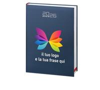 Agenda Giornaliera Maxi 2026 Personalizzabile con Logo e Frase - Ideale per Ricordarti i tuoi Appuntamenti - Agenda 2026 Blu - Formato A4 21x30 cm- Disponibile in Diversi Colori (BLU)