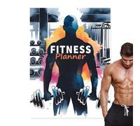 Agenda giornaliera per il monitoraggio giornaliero del fitness, diario degli esercizi, quaderno per esercizi in palestra, agenda settimanale mensile per gli allenamenti, registro degli esercizi per