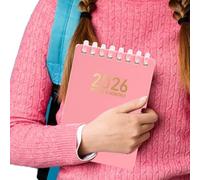 Agenda giornaliera - Planner giornaliero 2026 | Taccuino tascabile A7 per schizzi appunti studio riunioni di lavoro