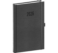 Agenda giornaliera Rivoli 2026 grigia 15 x 21 cm
