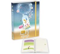 Agenda"Goccioline"Giornaliera- Day 2026 12 Mesi 11,5x16,5 Centimetri Chiusura Con Elastico GO26AM (Blu)