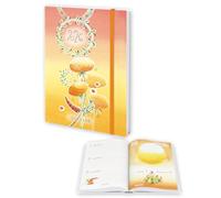 Agenda"Goccioline"Settimanale Week 2026 12 Mesi 9,6x13 Centimetri Chiusura Con Elastico GO26AS (Giallo)