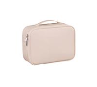 Agenda grandi dimensioni per la conservazione dei cosmetici con sostanza PU a tenuta stagna e interno strutturato per un efficiente imballaggio da viaggio Borsa per trucco in sostanza PU