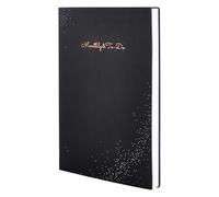 Agenda in pelle con copertina morbida per quaderno programmazione da 18 mesi con 200 pagine Diario mensile non datato per la gestione delle attività Agenda flessibile in pelle PU