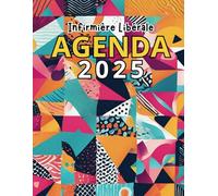 Agenda Infirmière Libérale: 2 JOURS PAR PAGE, Grand format, de 5h à 21h45, toutes les 15min, bilan comptable