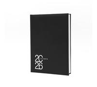 Agenda Intempo 2021 Giornaliera Mega 2 Pagine per Giorno Colore Nero Formato A4 + Penna a Scatto Omaggio