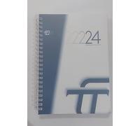 AGENDA INTEMPO CON SPIRALE FORMATO 17X24 CM. COPERTINA BIANCA