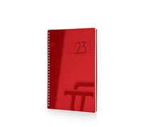 Agenda INTEMPO Settimanale 21x30 cm Spiralata Polipro' Rosso