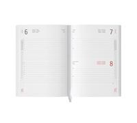 Agenda Interno, Ricambio agenda, sabato e domenica abbinati, Ricambio agenda organizer, multilingue IT-GB-FR-DE-ES-PT. (Bianco, 17x24cm)