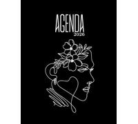 Agenda journalier 2026 : format A4, bien organisé sur 12 mois avec heure et espace pour les notes par page.: Planifiez, progressez et vivez 2026 avec clarté et motivation.