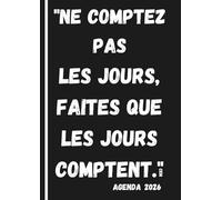 Agenda journalier 2026 format A4: Planning 2026, grand journalier et Calendrier Français pour Organisation Quotidienne et Productivité à la maison, au ... Étudiant, bonne idée cadeau Noël nouvel an