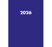 Agenda Journalier 2026: Planificateur Grand Format A4 | 1 Page Par Jour avec Heure | 12 Mois du 1er janvier au 31 décembre