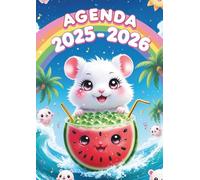 Agenda Kawaii: Bubble Tea Hamster Journalier UNE PAGE PAR JOUR avec coloriages | Format standard 12x17 | Fille Ado Enfant 7 ans 8 ans 9 ans 10 ans | ... 5eme, 4eme | Lycée | Cute Rose Bleu Blanc