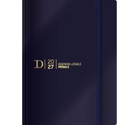 Agenda Legale Penale Dike 2027 - 15 mesi - Texture: Ecopelle - Colore: Blu