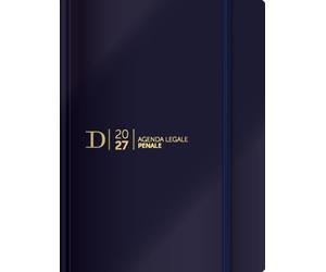 Agenda Legale Penale Dike 2027 - 15 mesi - Texture: Ecopelle - Colore: Blu