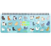 Legami - Planning da Scrivania 12 Mesi, Kitty, Desk Planner Gennaio 2026-Dicembre 2026, Agenda da Tavolo Formato Orizzontale, Spiralata, Una Settimana per Pagina, Rubrica, 27.2 x 10.2 cm