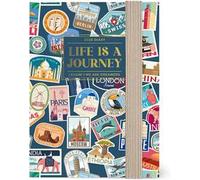 Legami - Agenda Settimanale Fotografica Mini 2026, Travel Stickers, 12 Mesi, Rubrica Inclusa, Chiusura con Elastico, Gennaio 2026-Dicembre 2026, in Carta FSC Certificata, 8x11 cm